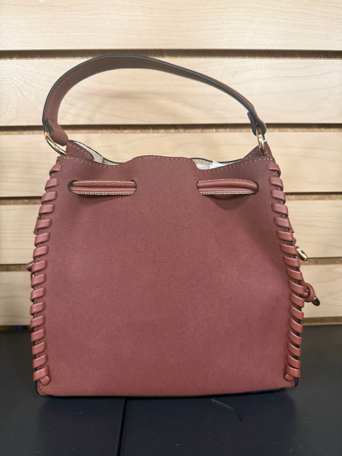 Elsa Faux Suede Bucket Bag
