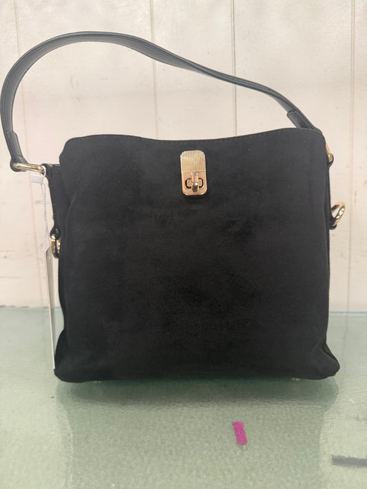 Black Faux Suede Purse