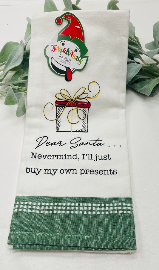 Dear Santa Tea Towel