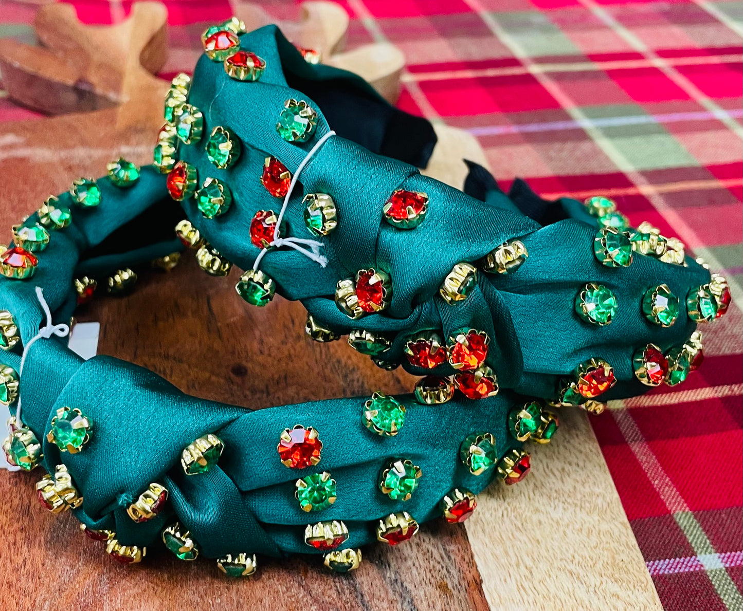 Red/Green Gem Headband