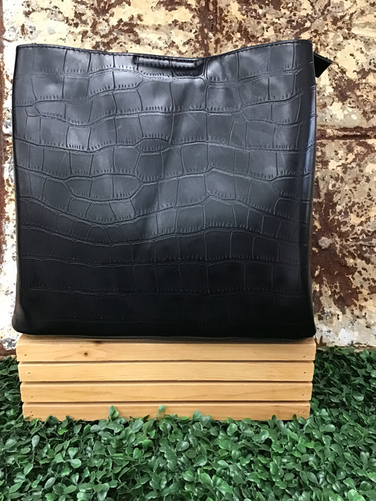 Olivia Vegan Croc Hobo Bag