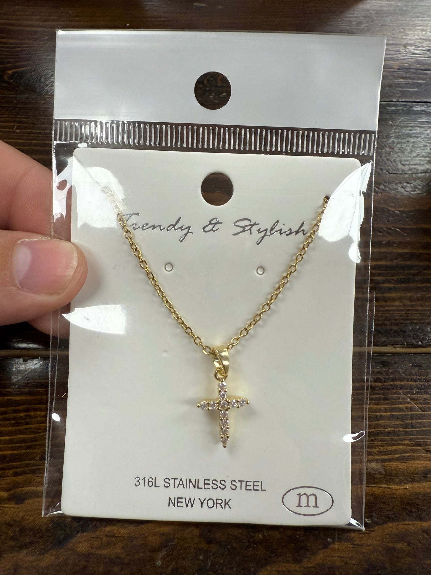 Crystal Cross Necklaces