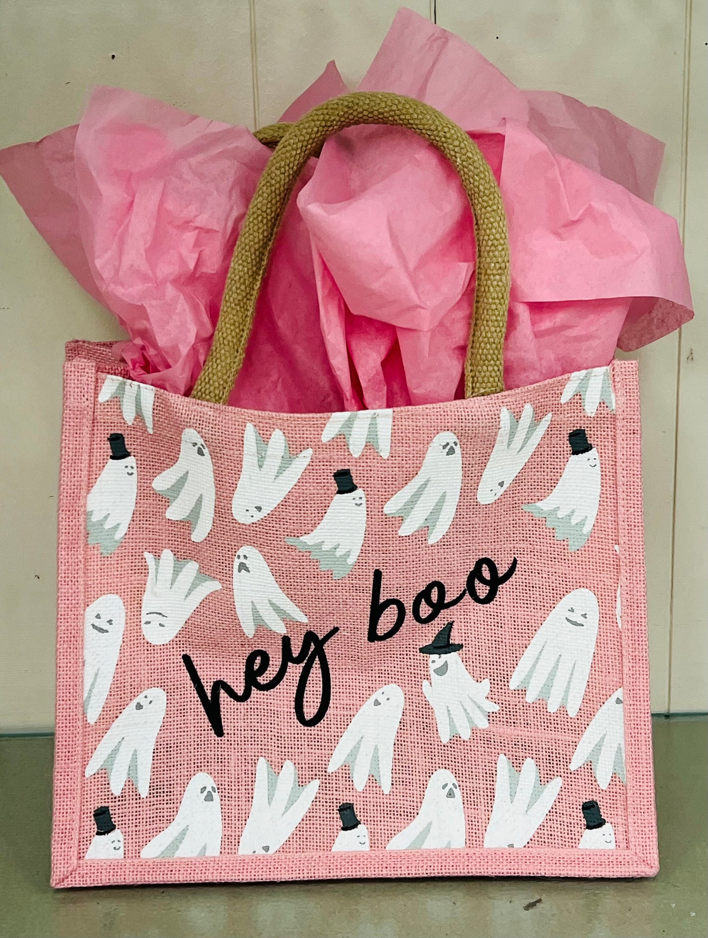Hey BOO Pink Gift Bag