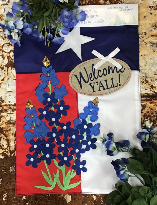Texas Bluebonnet Garden Flag