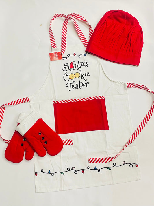 Child Santa's Cookie Tester Apron