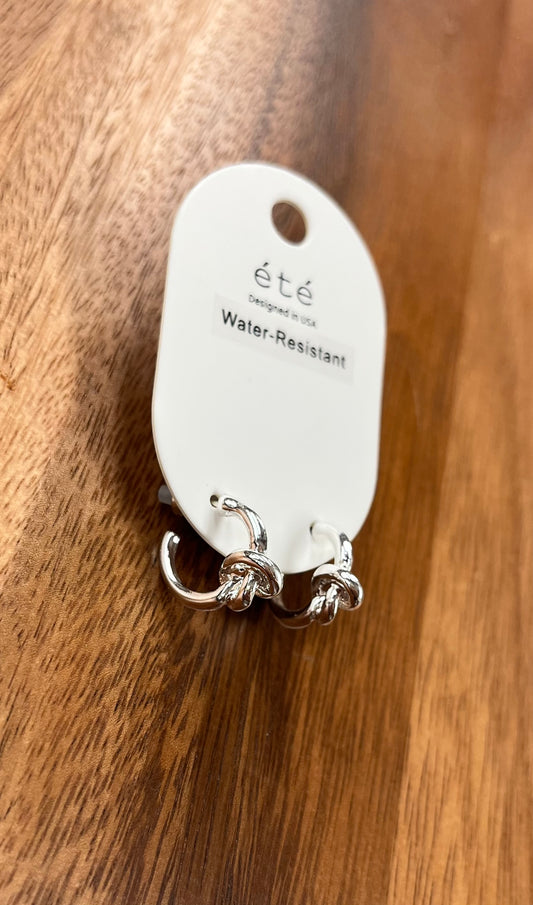 Water Resistant Small Silver Earring
