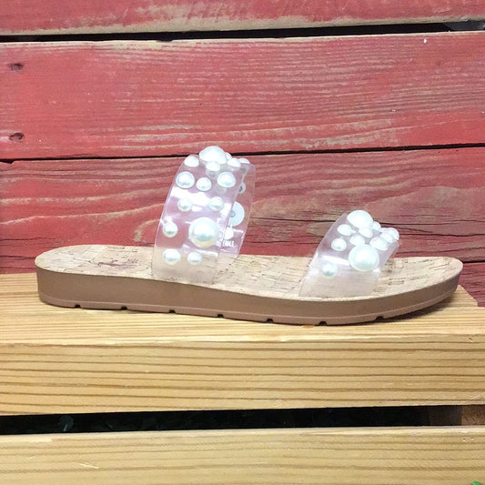Clear Pearl Sandals