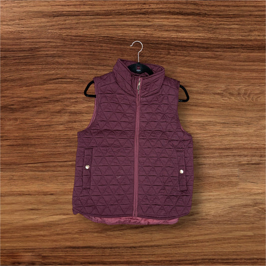 Wine Colored Puffy Vest