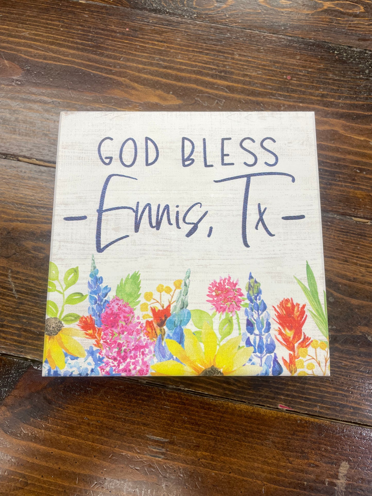 Bluebonnet Wood Decor