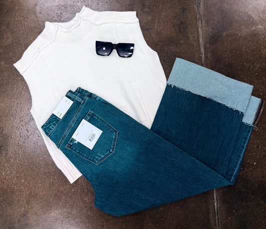 Off White Short Sleeve Sweater