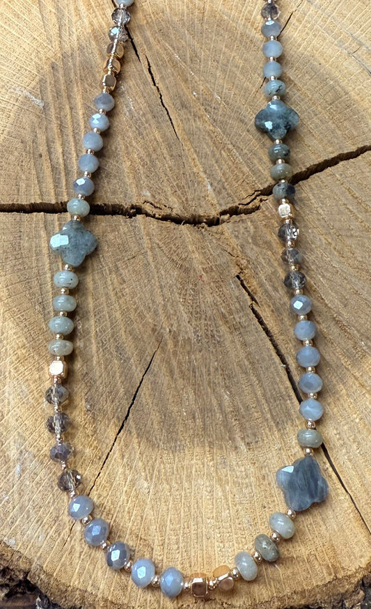 Clover Stone Necklaces