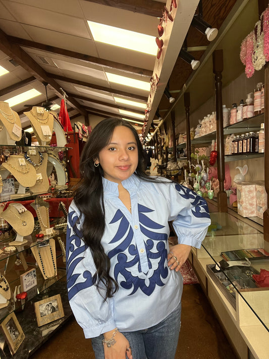 Western Paisley Blouse