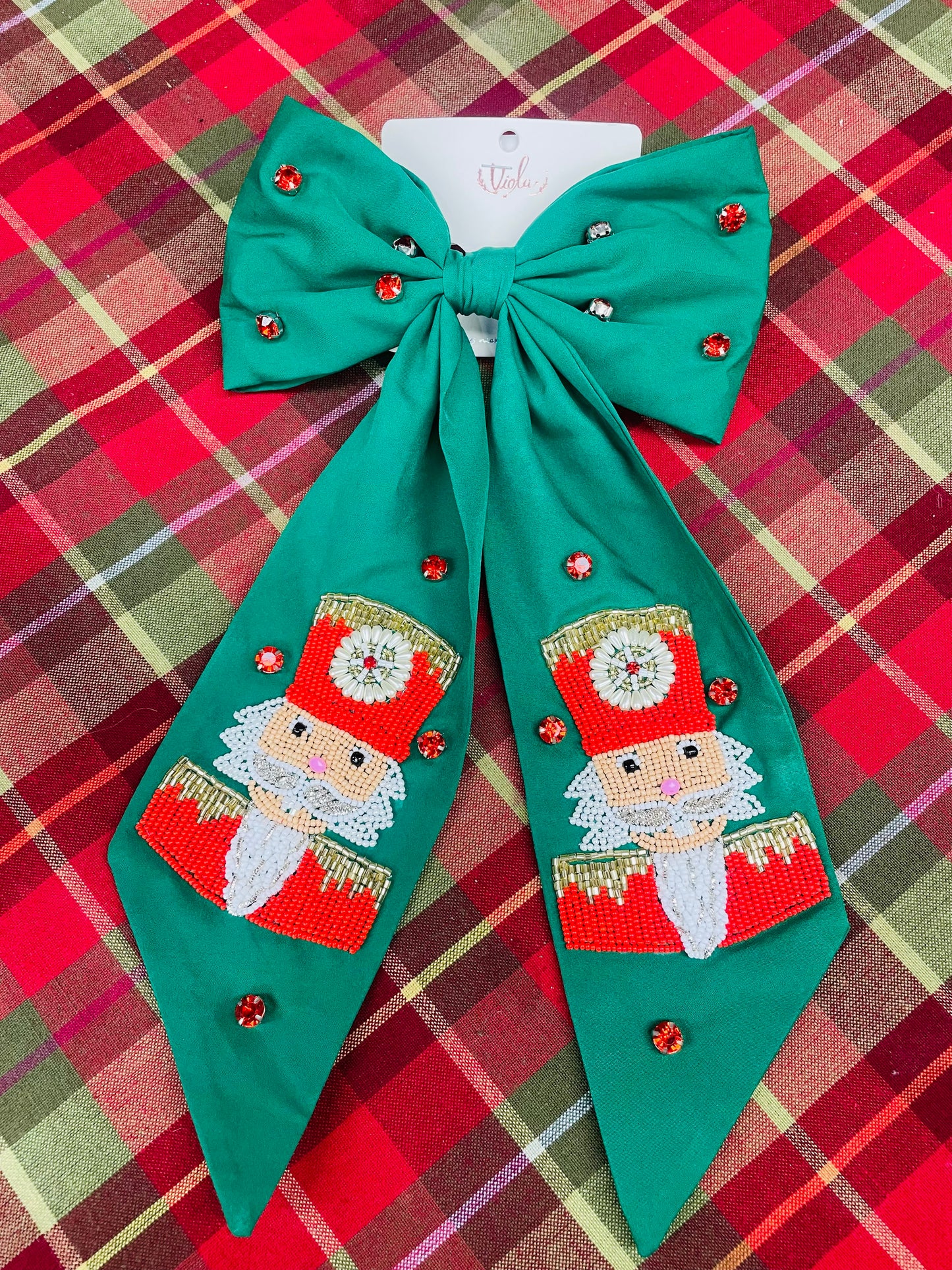 Dark Green Nutcracker Bow