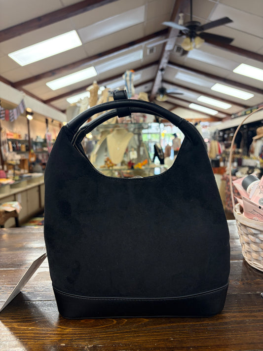 Faux Suede Bucket Bag