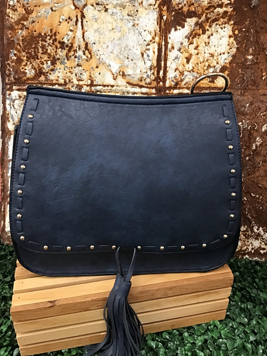 Bailey Structured Crossbody Navy