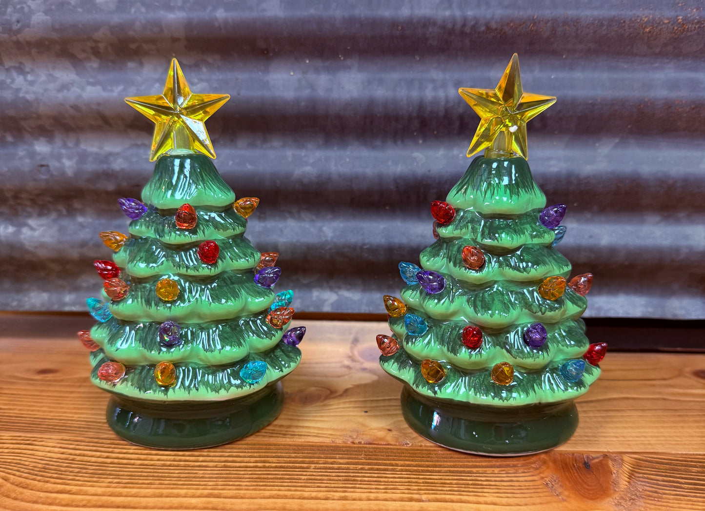 Mini Ceramic Color Light Changing Trees