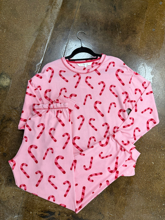 Adult Candy Cane Wish Pajamas
