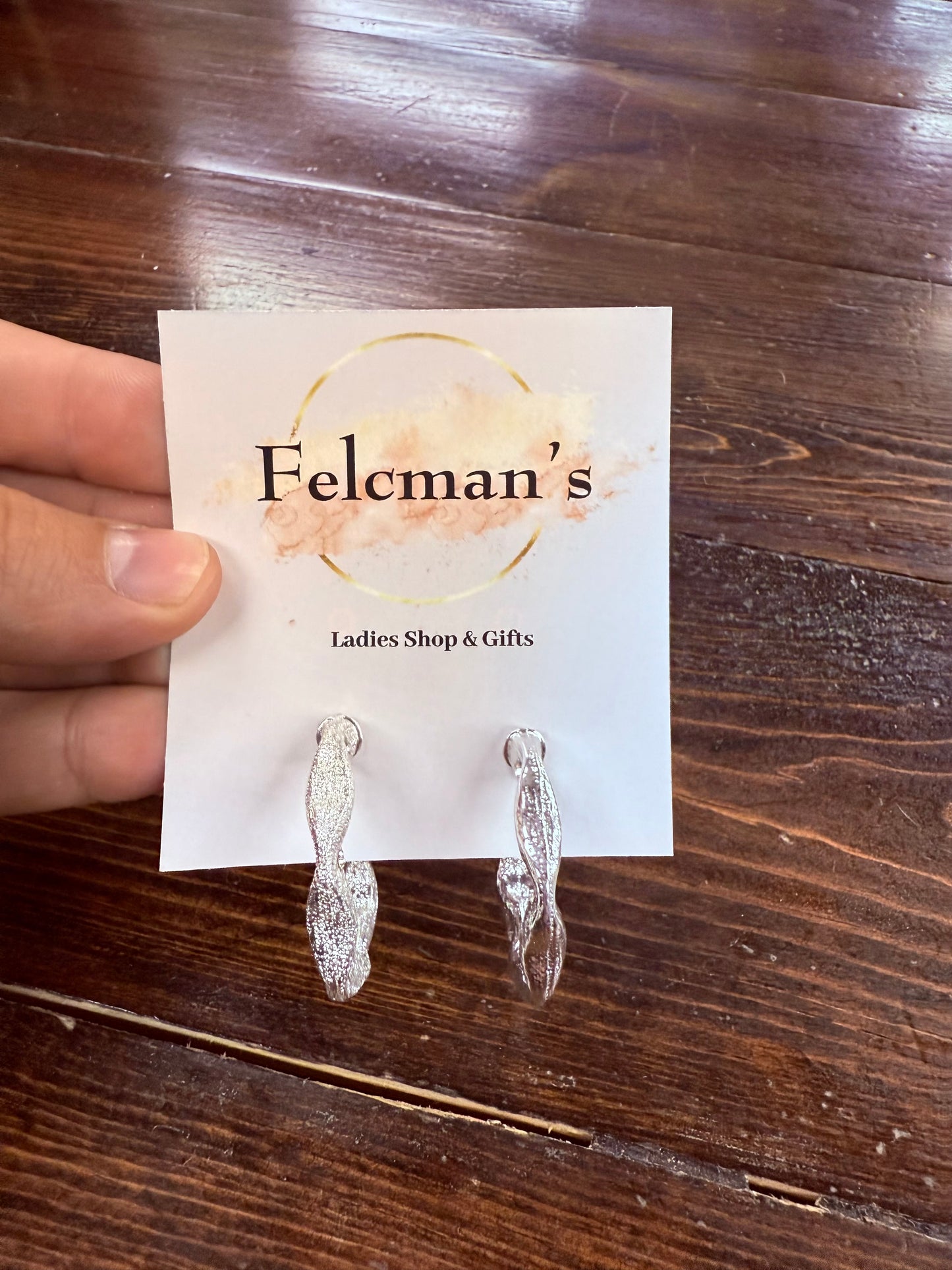 Metal Textured Hoops