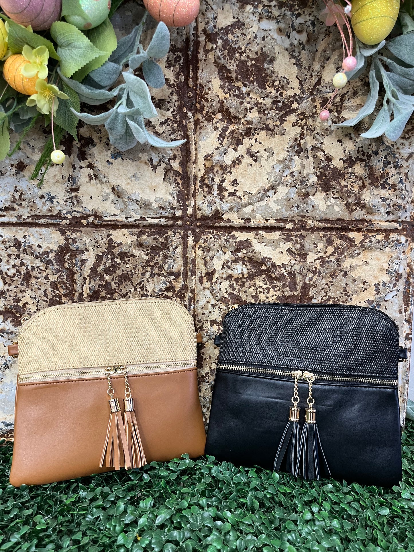 Tara Dual Zip Mesh Crossbody