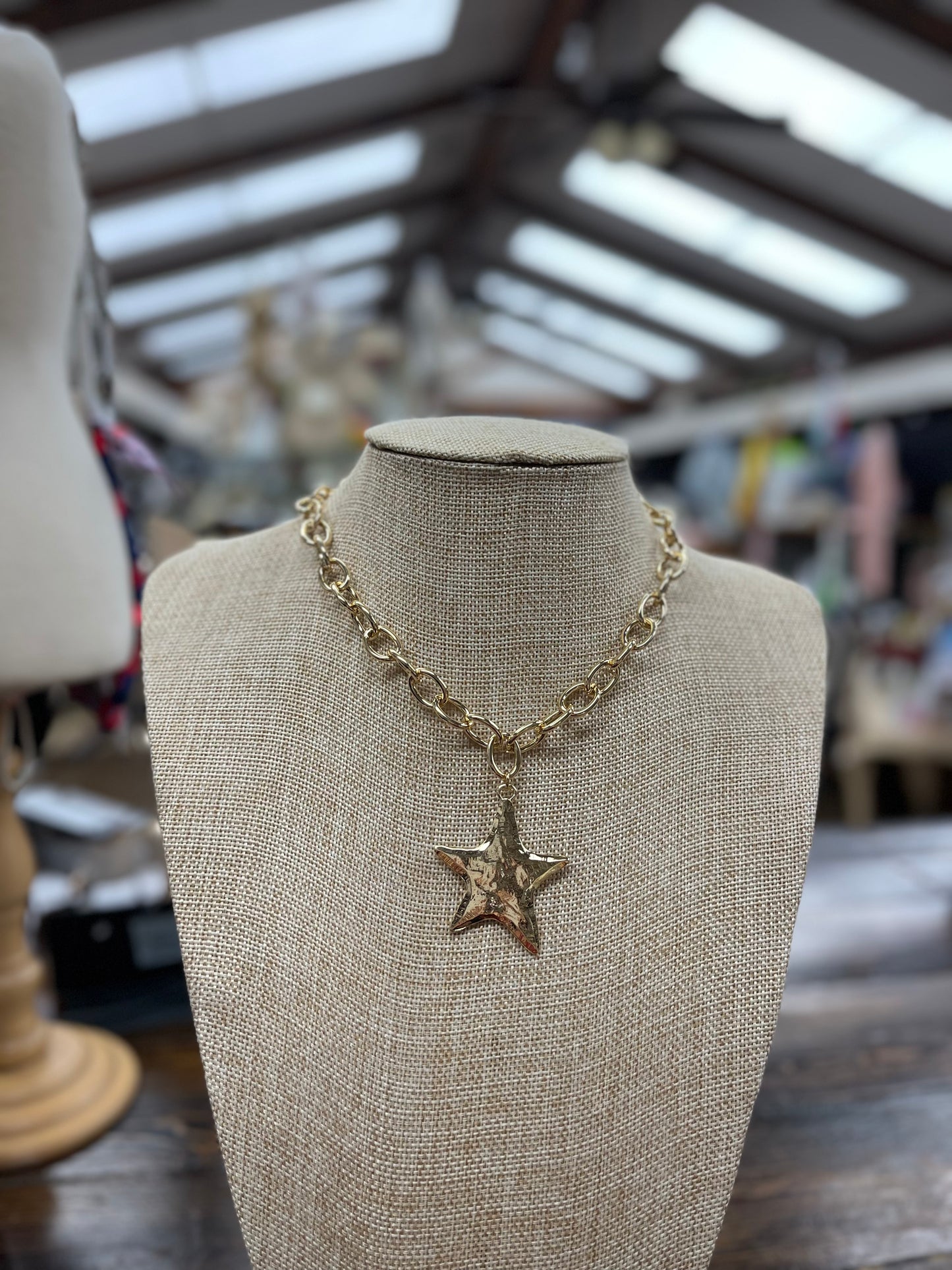 Gold Chain With Star Charm