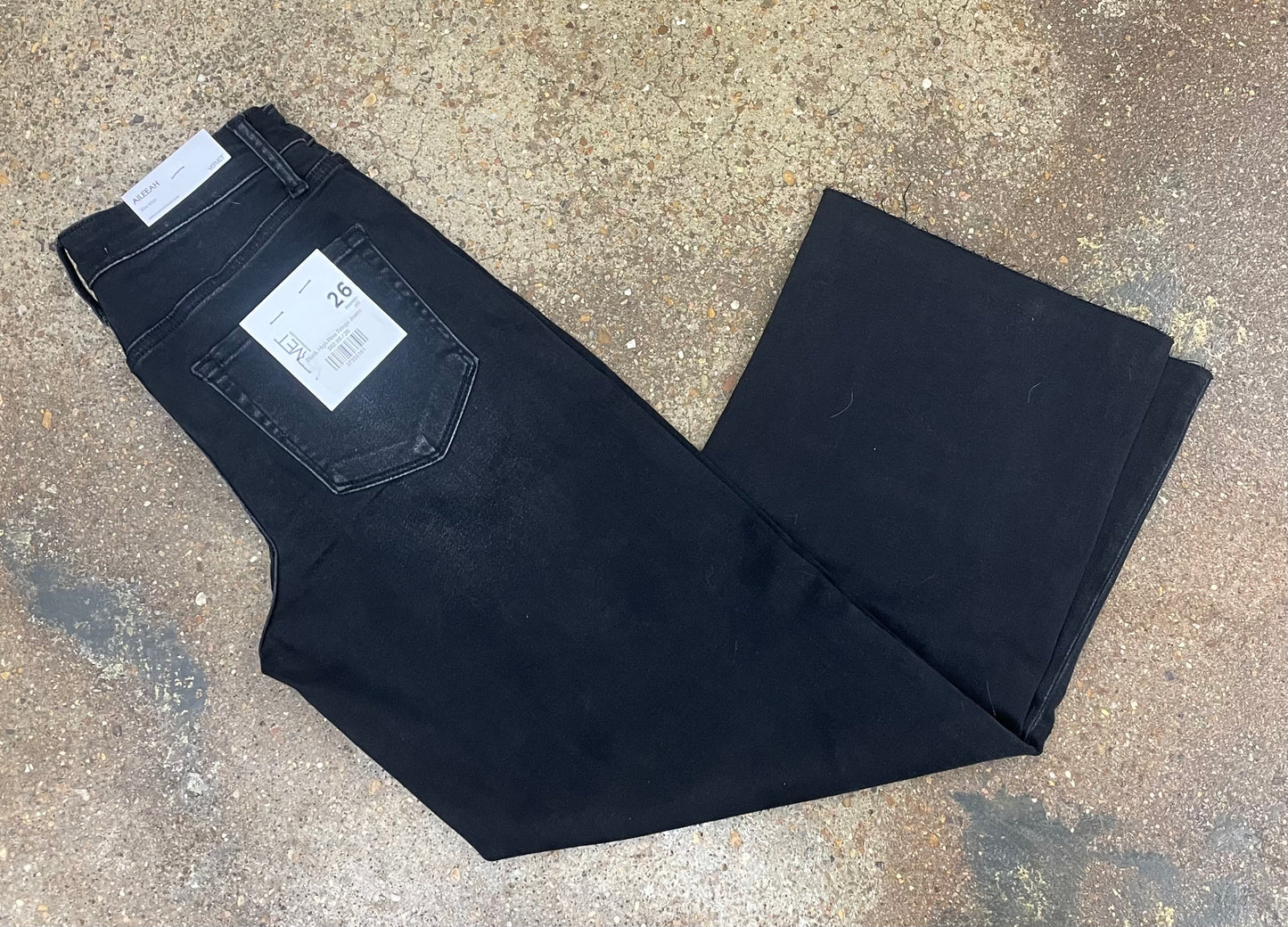 Black High Rise Fringe Jeans