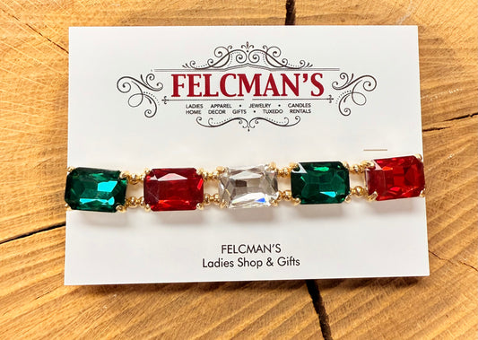 Christmas Gem Bracelet