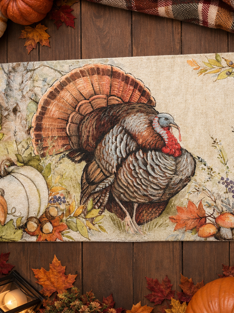 Rustic Turkey Thanksgiving MatMate