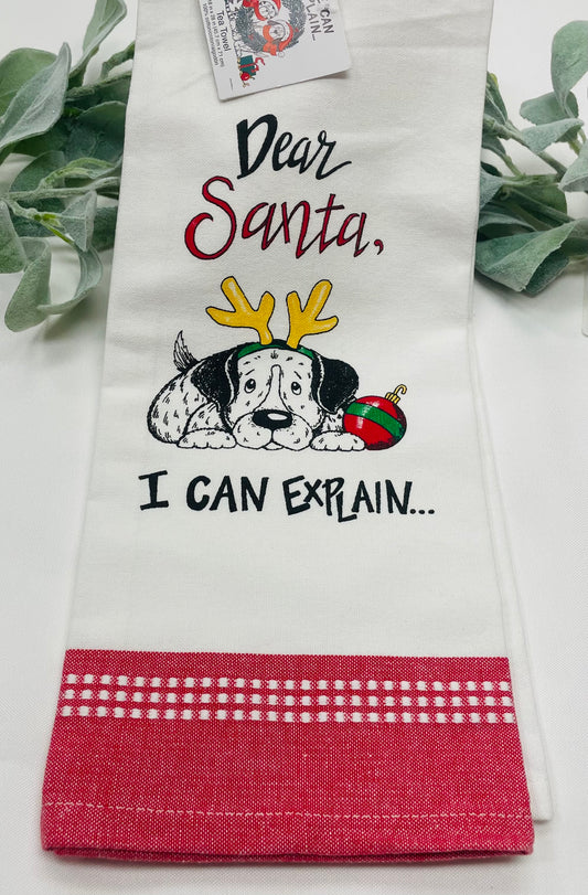 dear Santa Tea Towel