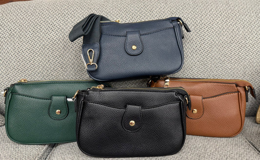 Classic Leather Snap Cross Bodies
