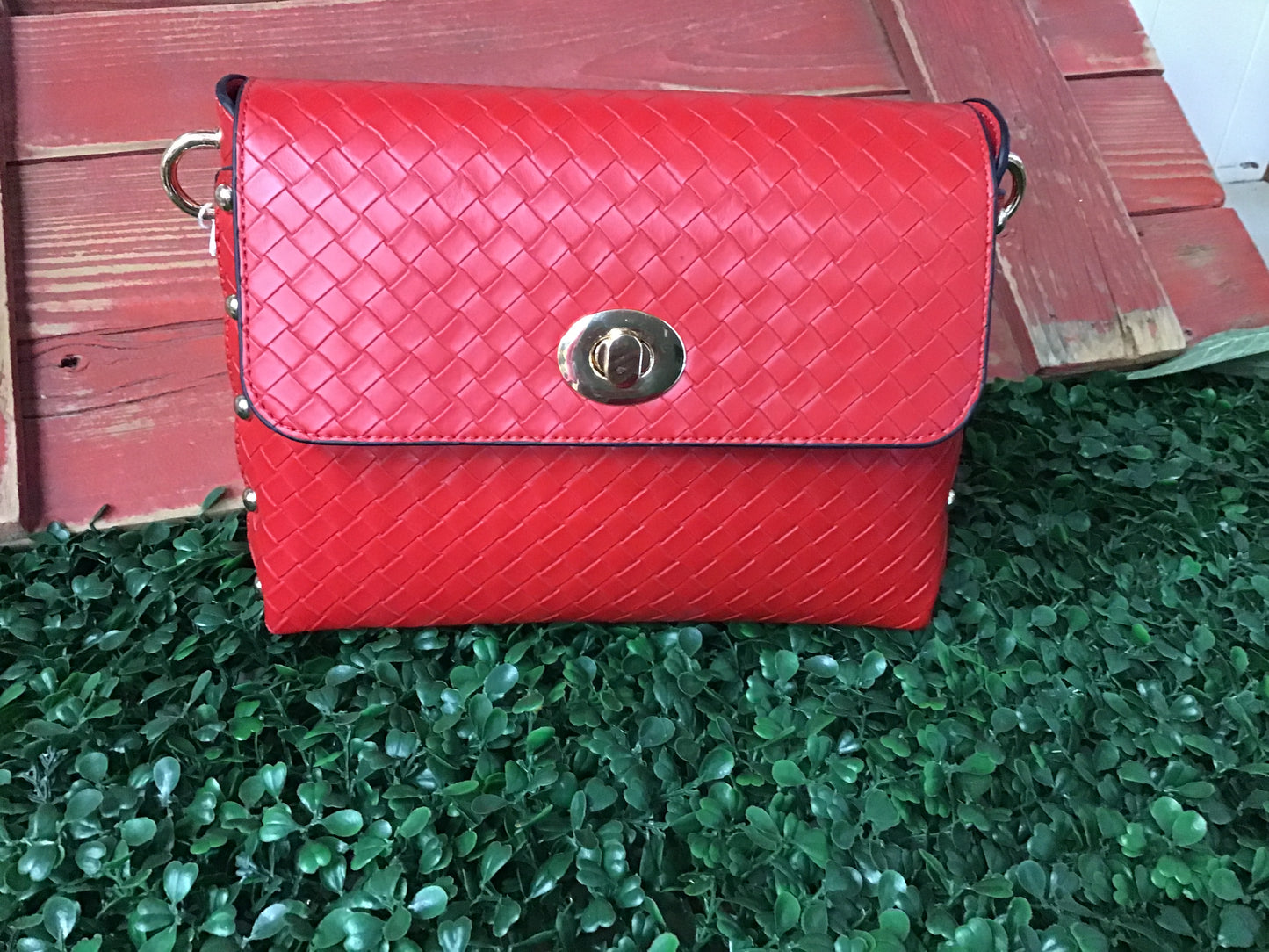 Yazmin Faux Crossbody Cherry Red