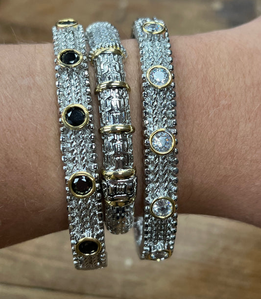 Beaded Silver Bracelet