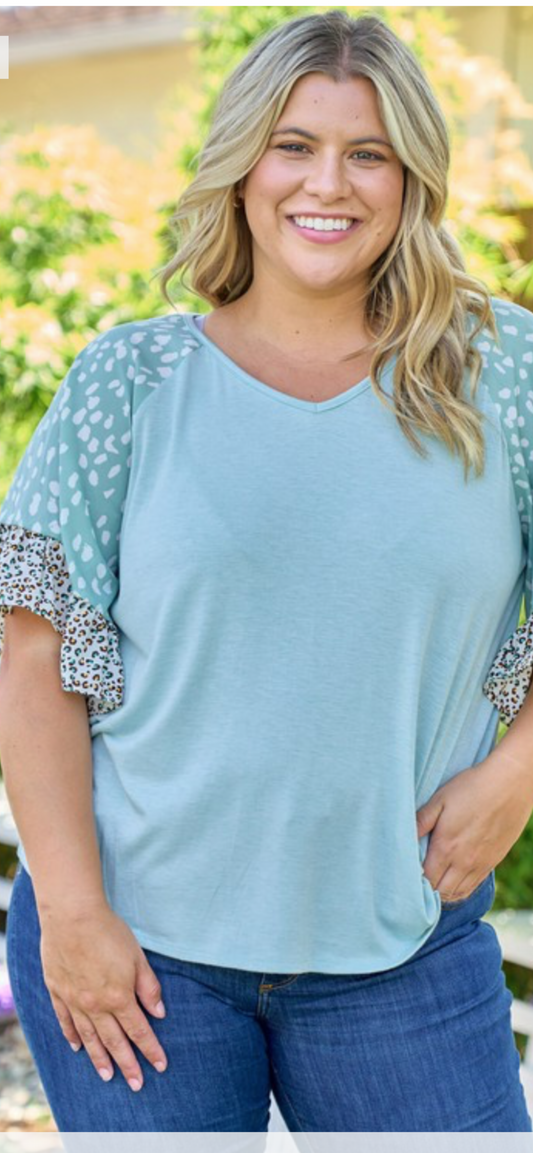 Flowy Short Sleeve Top