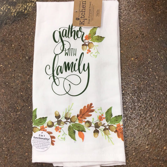 Gather With Family Tea Towel