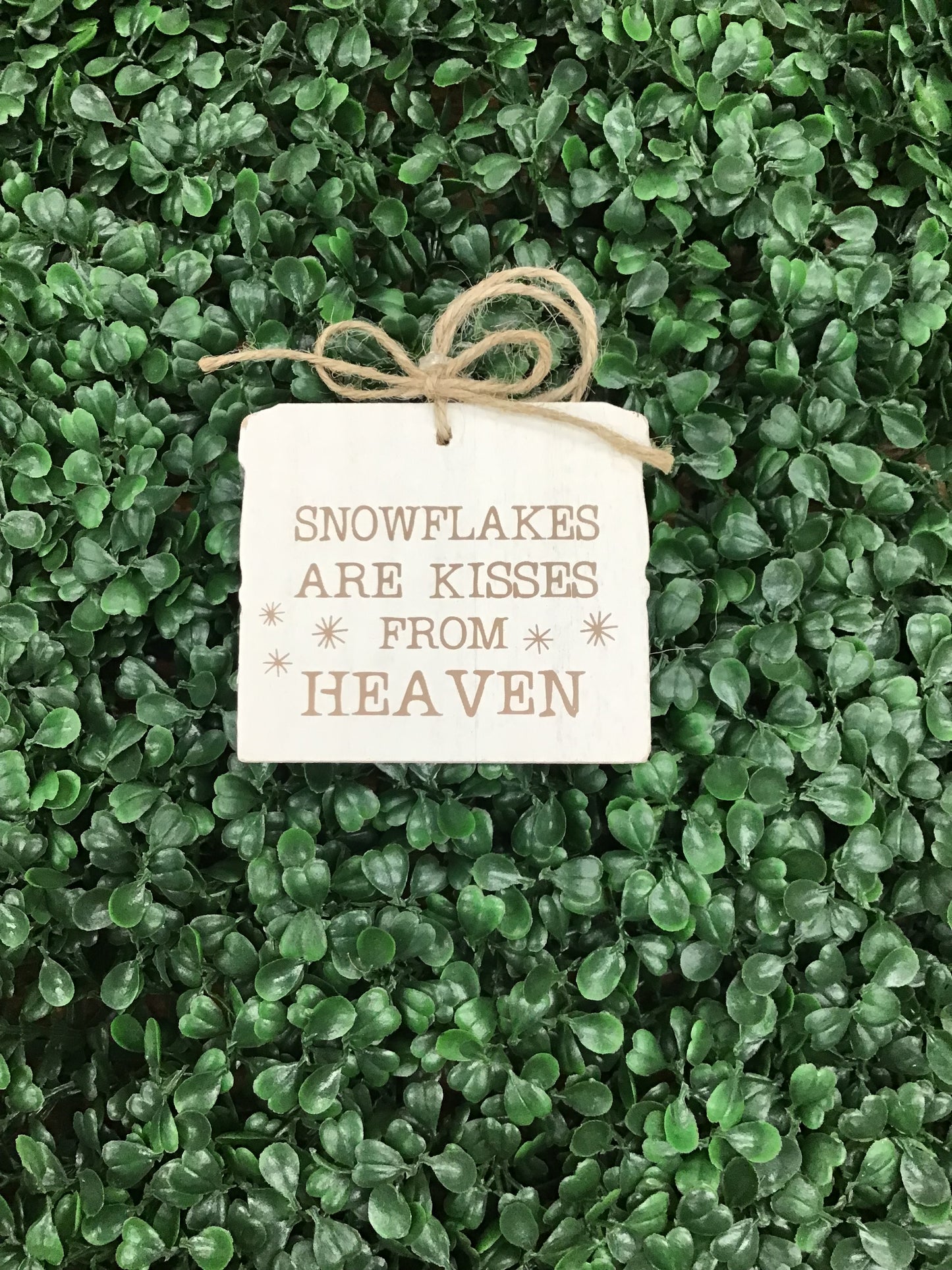 Wood Snow Ornaments