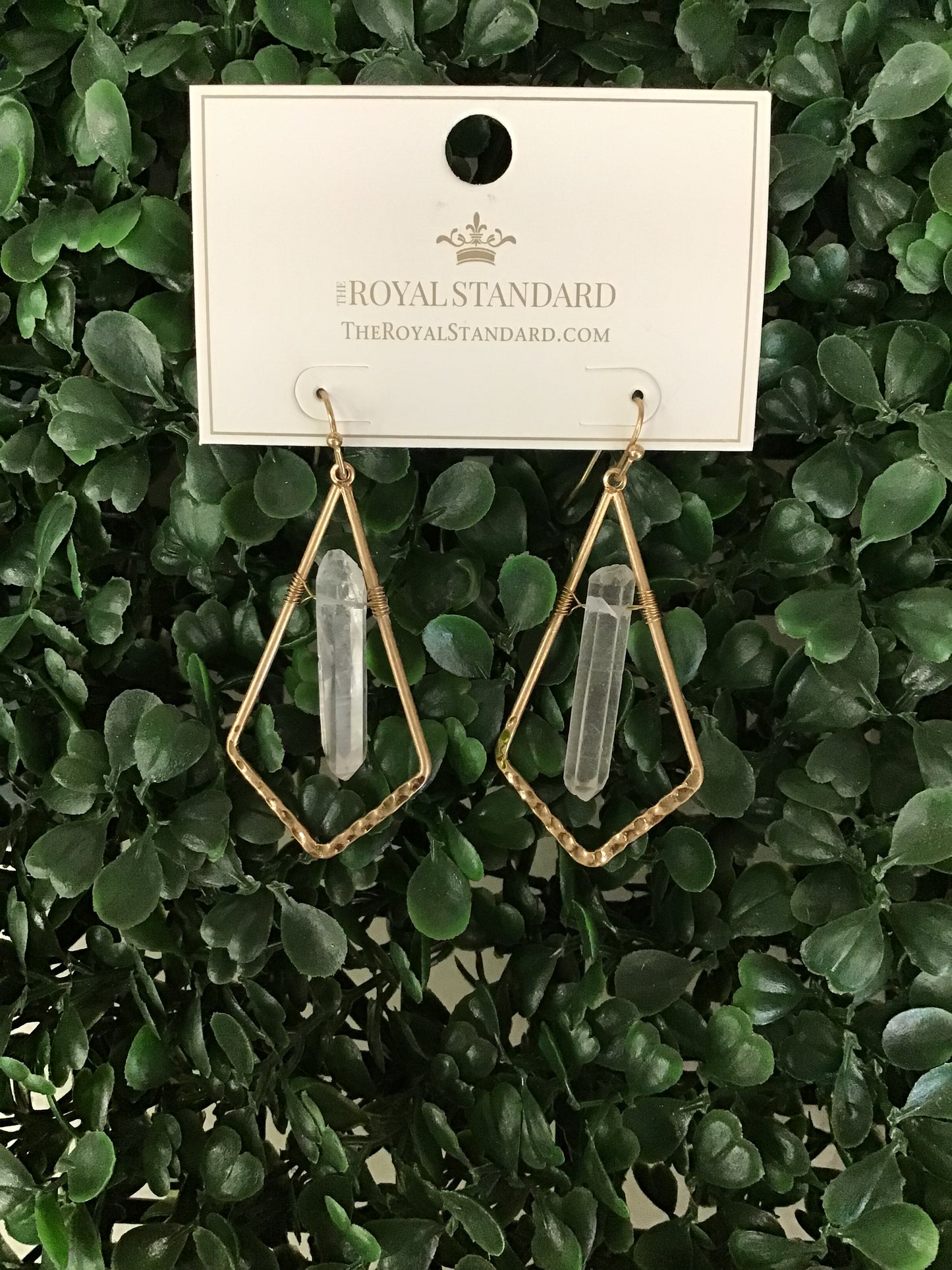 Gold Seine Crystal Earrings