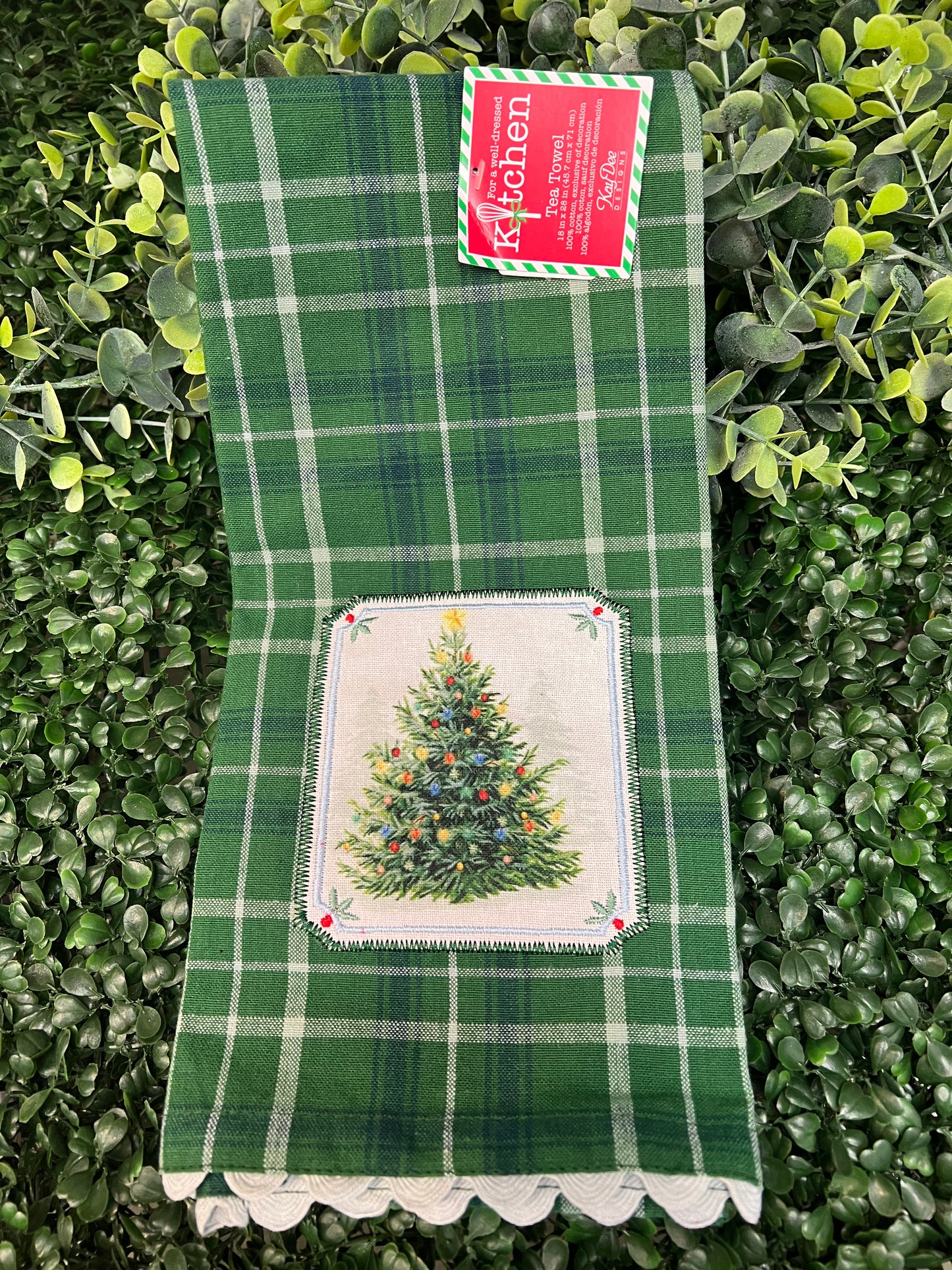 Green Tree Tee Towel