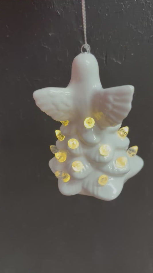 Light Up Angel Christmas Tree Ornament