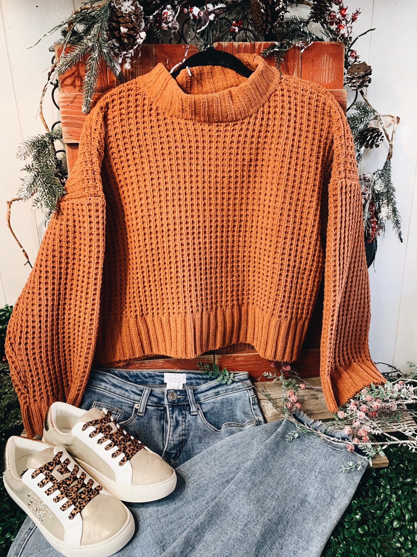 Camel Puff Sweater