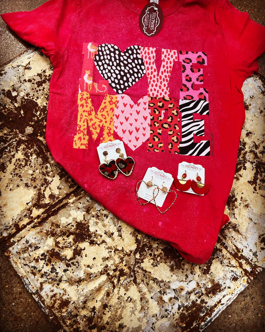 Love More Red Tie Dye
