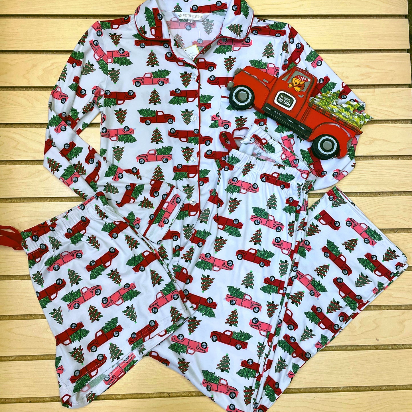 Pink and Red Truck PJS